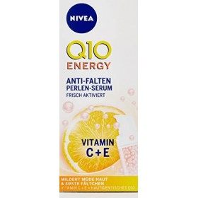 Nivea Q10 Energy Sérum anti-rides nacré 30 ml , sérum visage avec Q10 100% identique à la peau, vitamine C et vitamine E, sé ...