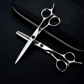 Ciseaux De Coiffeur Ciseaux De Coiffeur En Acier Inoxydable 6.0 Pouces Amincissant La Coupe De Cheveux Portant Des Ciseaux De