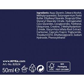 NIVEA Q10 Power Lot de 2 crèmes de nuit hydratantes anti-rides + Sensibilité réduite pour une peau plus jeune, 2 x 50 ml