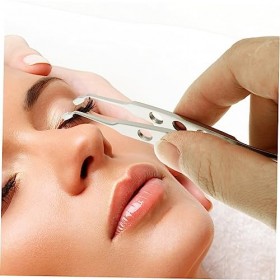 Pince à épiler pour massage des glandes de Meibomius, pince à épiler en acier inoxydable, pince à paupières pour femme, pince...