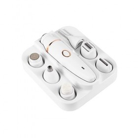 minkissy 3 Pièces Coupe-Cheveux Blanc Épilateur Machine DÉpilation Tondeuse Corps Broyeur À Ongles Miss