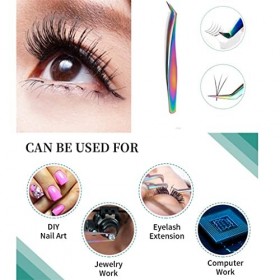 JJZXD Pince À Épiler De Beauté De Cils Greffant Lacier Inoxydable Plantant Le Dispositif Auxiliaire De Faux Cils Rasage et Ép...