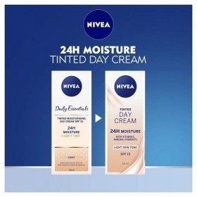 Nivea Crème de jour pour le visage - Teinte légère - Hydratante - Essentiels quotidiens - SPF 15 - Tube de 50 ml Crème Jour e...