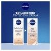 Nivea Crème de jour pour le visage - Teinte légère - Hydratante - Essentiels quotidiens - SPF 15 - Tube de 50 ml Crème Jour e...