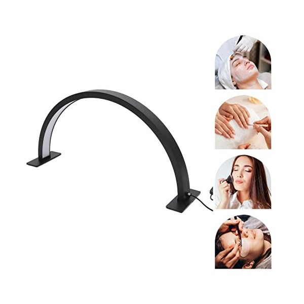 Kadimendium Lampe de Bureau Crescent Moon, 3 Couleurs Dimmable Sourcil Tatouage Lampe Protection des Yeux 25W Luminosité Régl