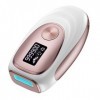 ZKMAGIC Épilateur Lumière Pulsée, Épilateur Laser IPL de Refroidissement, 999,900 Impulsions, 5 Niveaux Dénergie, Épilation 