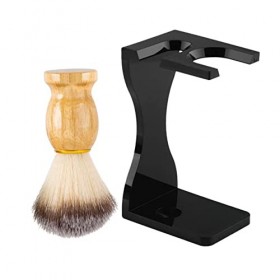 Fournitures de tondeuse à cheveux, 1 ensemble de rasage pour salon de coiffure, blaireau, crème à raser, support daffichage 