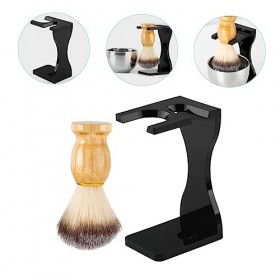 Fournitures de tondeuse à cheveux, 1 ensemble de rasage pour salon de coiffure, blaireau, crème à raser, support daffichage ...