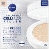 NIVEA Coussin de soin anti-âge 3 en 1 pour teinter et hydrater naturellement, pour peaux moyennes, 15 g, 02 moyens Crème Jour...
