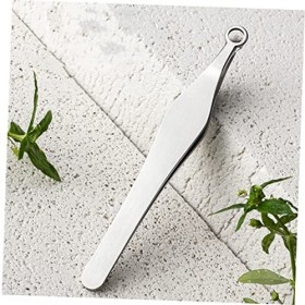 1pc Ciseaux à poils de nez Pincettes de précision Pincettes pointues Outils pour sourcils Kit de toilettage des sourcils Tond...
