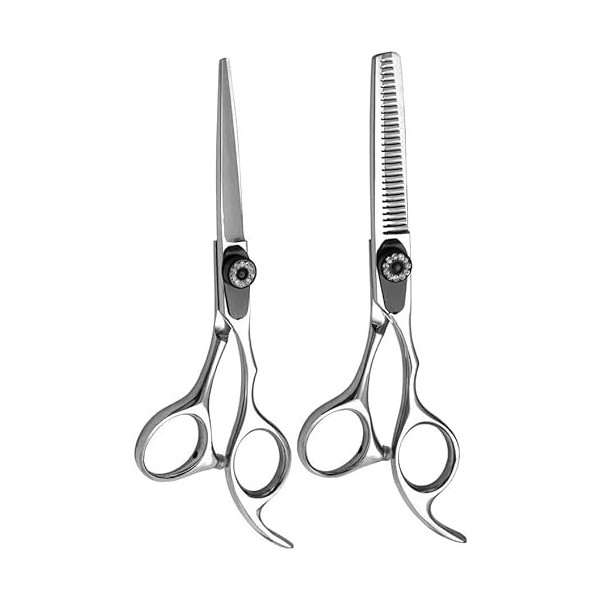 Ciseaux de coiffure, ensemble de ciseaux de coiffure, kit de ciseaux de coupe professionnels pour cheveux clairsemés pour hom