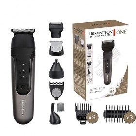 Remington Tondeuse électrique [Multifonction 18-en-1: cheveux & visage] ONE 4 têtes interchangeables: barbe, nez/ oreilles/ 