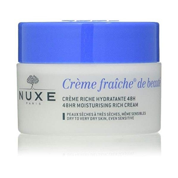 Nuxe Crème Fraîche de Beauté Crème Riche Hydratante 48H 50 ml Crème Jour et Nuit