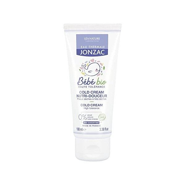 Eau Thermale Jonzac - Cold cream nutri-douceur - Bébé - Protection physiologique - Certifié Bio Cosmos Organic - Tube de 100 ...