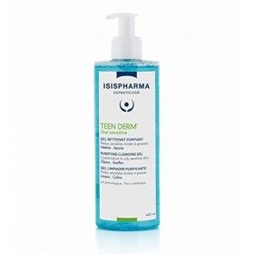 ISISPHARMA - Teen Derm Gel Sensitve 250 ml - Gel nettoyant purifiant - Peaux sensibles à imperfections Crème Jour et Nuit