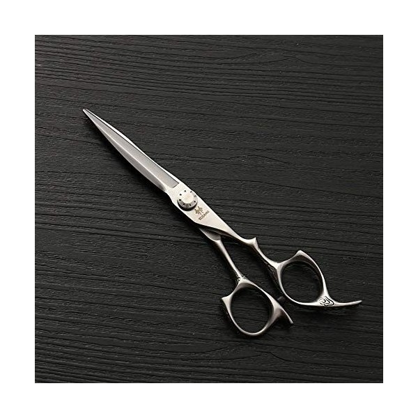 Outils de coupe des cheveux Ciseaux de coiffure en acier inoxydable de 6 pouces, ciseaux de ciseaux plats de coupe de cheveux