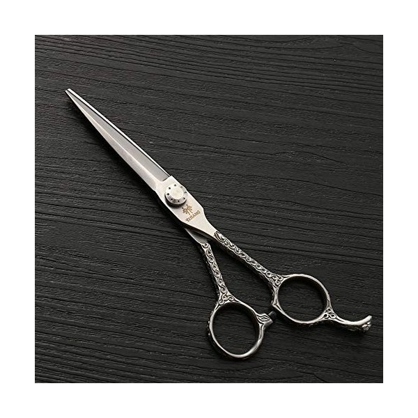 Outils de coupe des cheveux Cisaille plate spéciale de coiffeur de 6 pouces, tondeuse à cheveux haut de gamme 440C pour femme