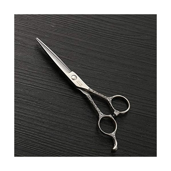 Outils de coupe des cheveux Cisaille plate spéciale de coiffeur de 6 pouces, tondeuse à cheveux haut de gamme 440C pour femme