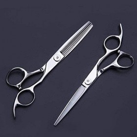 Ciseaux de barbier ciseaux de coiffure haut de gamme 6 pouces ensemble de coiffure professionnel ciseaux à dents + cisaille p...