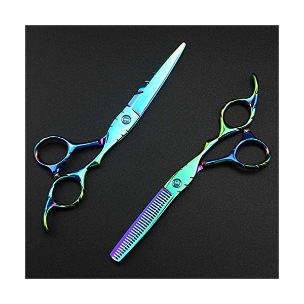 Ciseaux de coiffure professionnels 440c classiques 6 pouces, coupe verte, ciseaux de Salon de coiffure, coupe de cheveux, cis