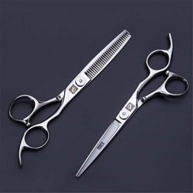 Ensemble De Ciseaux De Coupe De Cheveux Professionnels, Outil De Coupe Et De Coiffage Amincissant, Ciseaux De Coiffure De Sal