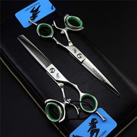 Ciseaux De Coiffure Professionnels 6,0 Pouces, Ensemble De Ciseaux Amincissants Pour Coiffeur De Salon Léger Et Pointu , Pou
