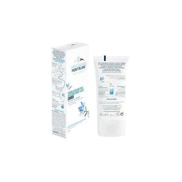 Saint-Gervais Mont Blanc Soin Essentiel Hydratant 24H Riche 1 Unité Crème Jour et Nuit