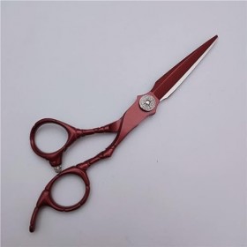 ciseaux de coiffeur Ciseaux De Coupe De Cheveux, 6 Pouces Professionnel Japon 440c Acier Rouge Foncé Ciseaux De Cheveux Coupe...