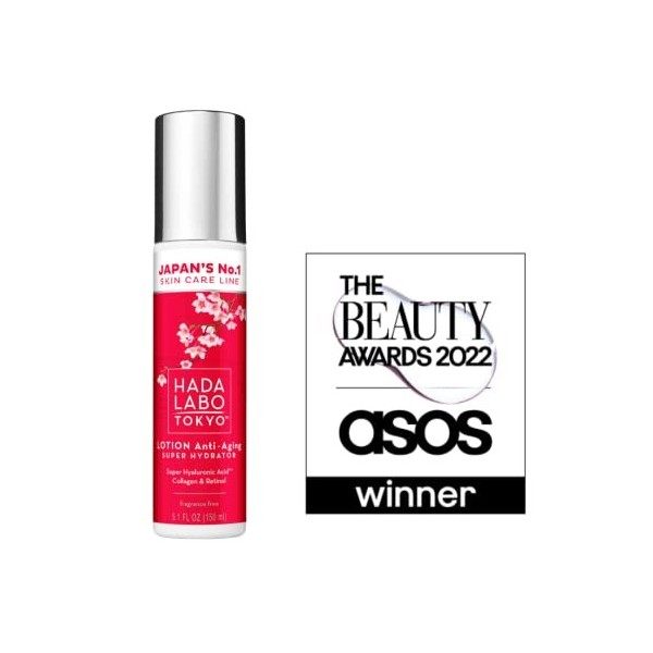 Hada Labo Tokyo Red Lotion Visage avec du Collagène et Hyaluronic Acid 150 ml - Skincare Efficace - serum Hydratante Visage a...