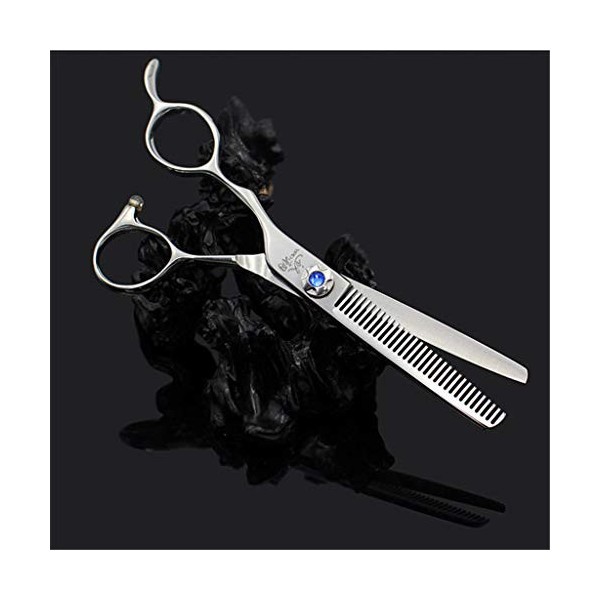 Chaomeiart Set Gauche Scissor Main 440C Coiffure Outils Haircut Set 6.0 Dents Professional Dosse Ciseaux Ciseaux Amincissants