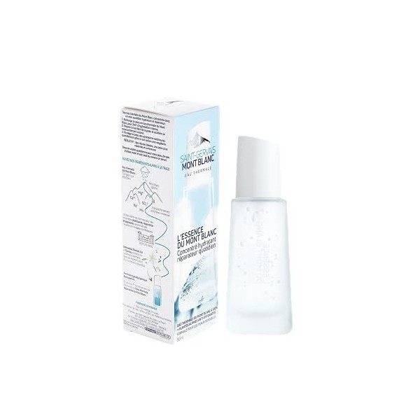 Saint-Gervais Mont Blanc - Sérum Hydratant & Réparateur Visage pour Peaux Déshydratées & Sensibles - 50 ml Crème Jour et Nuit