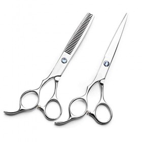 Ensemble de ciseaux de coiffeur, ciseaux de coiffure professionnels pour gaucher - Ciseaux de coiffure pour gaucher - 6,0" en