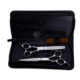 Ensemble de ciseaux de coupe de cheveux pour coiffeur, ciseaux de coupe de cheveux professionnels pour gaucher
