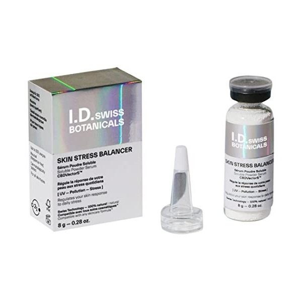 I.D. Swiss Botanicals Serum Poudre Soluble - Booster Visage Equilibrant - à Mélanger avec Soin Quotidien - Régulation et Prot