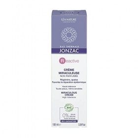 Eau Thermale Jonzac - Crème miraculeuse - Reactive - Peaux réactives à intolérantes - Certifié Bio Cosmos Organic - Tube de 1