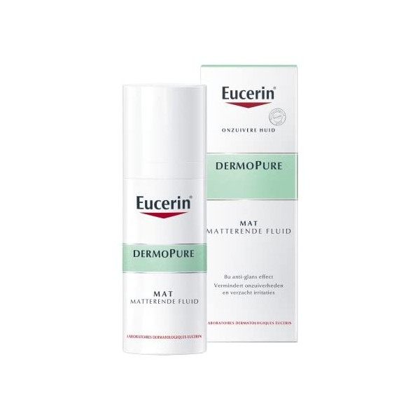 Eucerin DERMOPURE Mattierendes Fluid, 50 ml Solution Crème Jour et Nuit