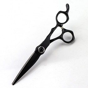 Ciseaux de coupe de cheveux, ciseaux professionnels en acier 440c de 6 pouces, ciseaux de cheveux noirs, coupe de cheveux, ci...