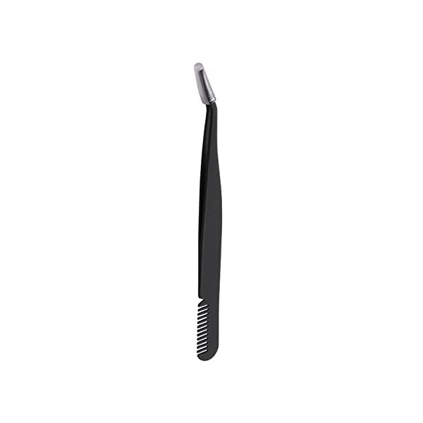 VANGLI Tweezers Eyelash tweezers, stainless steel super hard tweezers with comb, high-precision anti-static tweezers for eyel