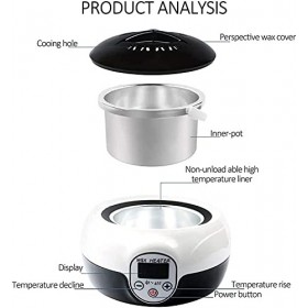 XIXIDIAN Réchauffeur de Cire,Chauffe-Cire for épilation,kit de Cire à Domicile for Tout Le Corps,Jambes,Visage,Sourcils