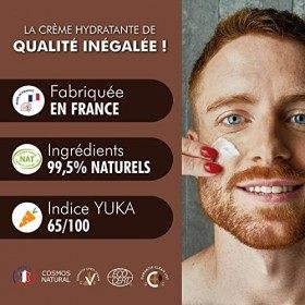 Crème Hydratante Matifiante pour homme de Monsieur BARBIER | Naturelle, Végane et Française, certifiée COSMOS NAT / Ecocert |...