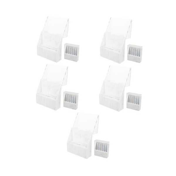 ABOOFAN 5Pcs Pince À Épiler Support De Rangement Présentoir Avec Couvercle Pince À Épiler Affichage Porte-Cils Outil Pince À 