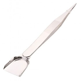 VANGLI Tweezers Stainless steel eyebrow clip, eyebrow plucking, beard plucking tweezers, silver white eyebrow trimming tool