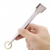 VANGLI Tweezers Stainless steel eyebrow clip, eyebrow plucking, beard plucking tweezers, silver white eyebrow trimming tool