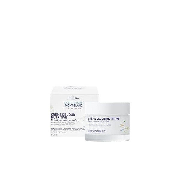 Saint-Gervais Mont Blanc - Crème de Jour Nutritive Anti-Âge pour Peaux Matures Sèches à Très Sèches - 50 ml Crème Jour et Nuit