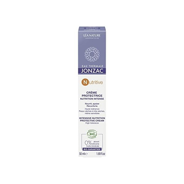 Eau Thermale Jonzac - Crème protectrice nutrition intense - Nutritive - Peaux sèches à très sèches, même sensibles - Certifié...