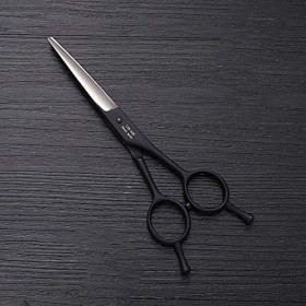 Outils de coupe des cheveux 5,5 pouces coiffeur professionnel coiffure double queue ongles noir ciseaux, ciseaux en acier ino