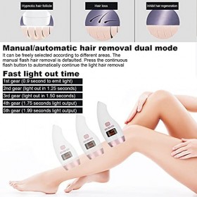 ÉPilation Au Laser Pour Femmes Et Hommes, Dispositif DéPilation à Refroidissement Par Glace à 990000 Flashs Avec RéGlage Sur