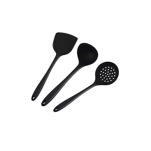 ZHENAO Ustensil Cuisson Silicone Turner Spimmer Soupes Soupe Non-Stick Soupe À La Chaleur Soupe Louche Ustensil Outil Portabl