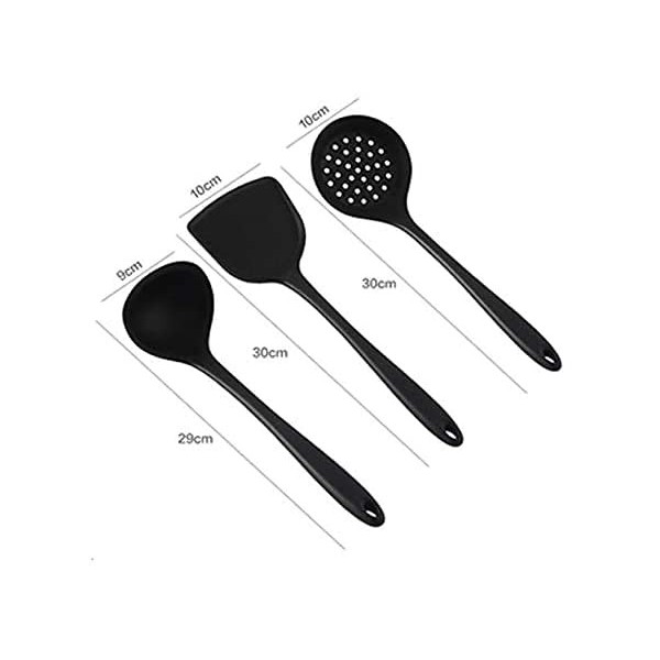 ZHENAO Ustensil Cuisson Silicone Turner Spimmer Soupes Soupe Non-Stick Soupe À La Chaleur Soupe Louche Ustensil Outil Portabl