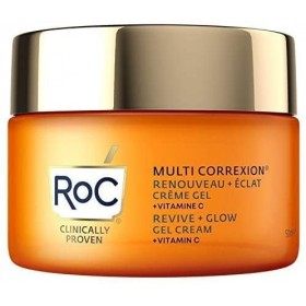 RoC - Multi Correxion Revive + Glow Gel-Crème à la Vitamine C - Anti-Rides et Vieillissement - Anti-Âge - Hydratant Raffermis...